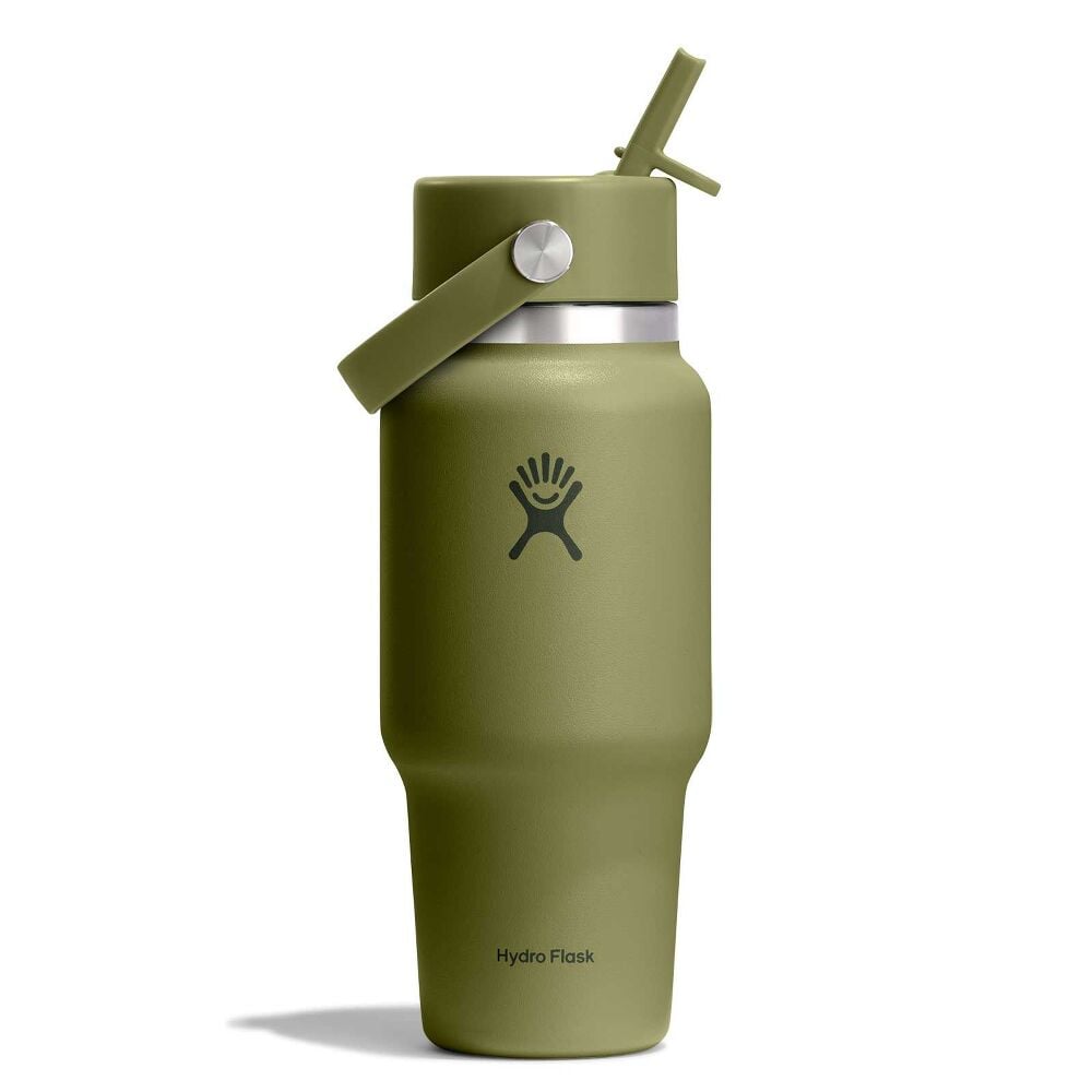 24 oz Travel Bottle with Flex Straw Cap - Palmer Green
