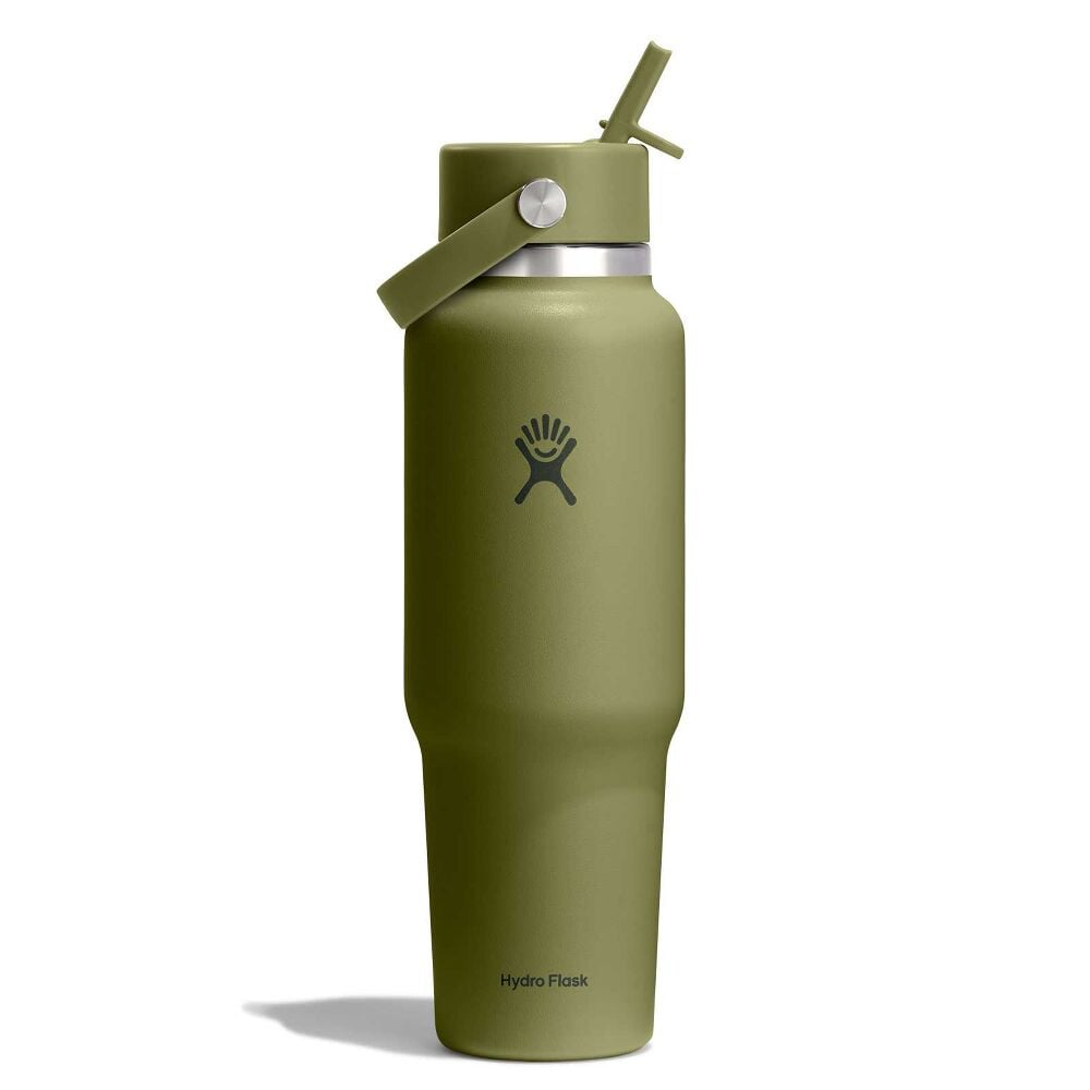 40 oz Travel Bottle with Flex Straw Cap - Palmer Green
