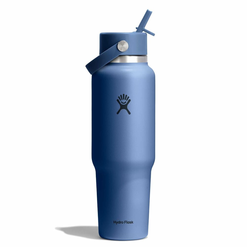 40 oz Travel Bottle with Flex Straw Cap - Harbor Blue